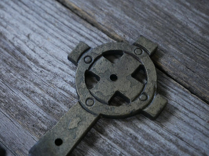 Decorative Metal Cross Wall Hooks * Hand Forged Blacksmith Made Hooks for Jewelry, Coats, Towels, Keys * Christian Gifts * Jacket Coat Hook