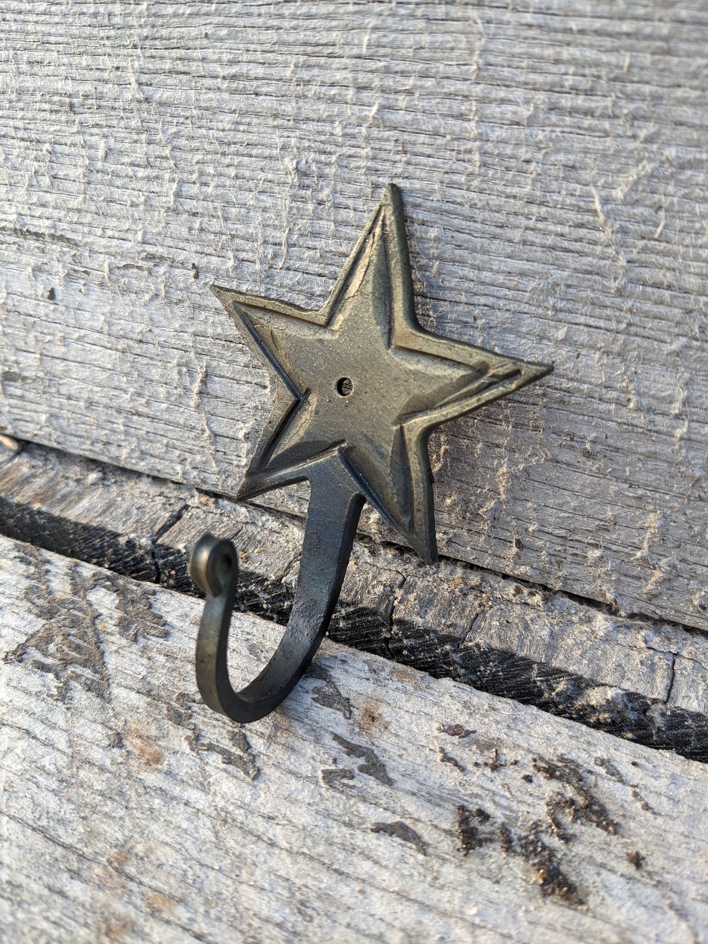 Handmade Star Hook * House Warming Gift * Primitive Home Decor *Decorative Metal Wall Hooks Hand Forged Blacksmith Made Coats, Towels, Keys