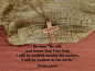 Psalm 46:10 Necklace * Jesus Necklace * Bible Verse Gifts * Christian Cross Jewelry for Men for Women * Be Still and Know I am God