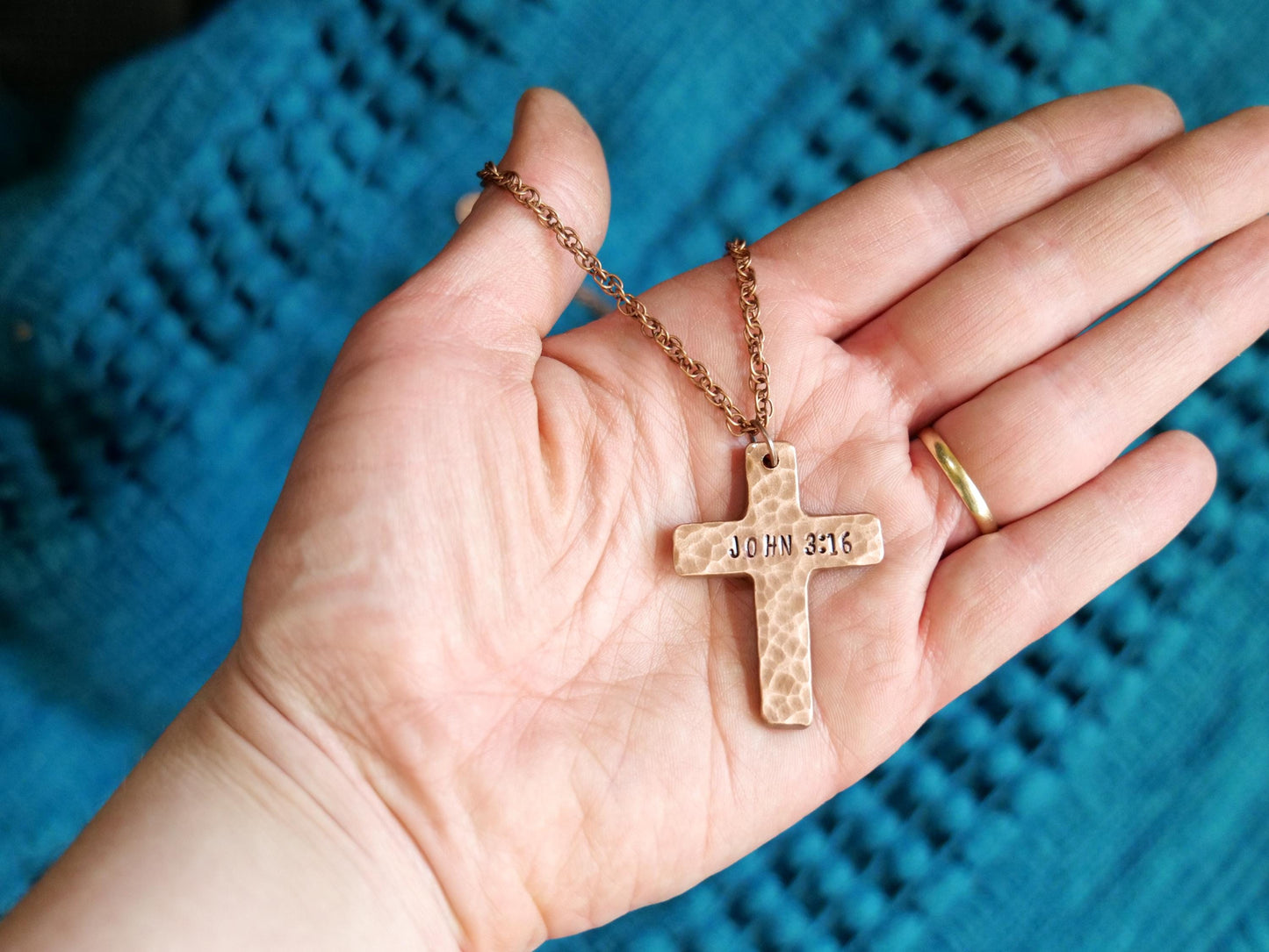 John 3:16 Necklace * Jesus Necklace * Bible Verse Gifts * Christian Cross Jewelry for Men for Women * For God So Loved the World