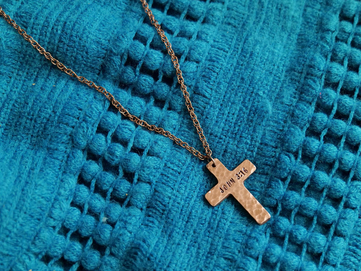 John 3:16 Necklace * Jesus Necklace * Bible Verse Gifts * Christian Cross Jewelry for Men for Women * For God So Loved the World