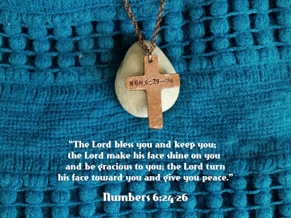 Numbers 6:24-26 Necklace * Jesus Necklace * Bible Verse Gifts * Christian Cross Jewelry for Men for Women * The Lord Bless You and Keep You