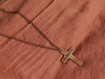 Matthew 5:16 Necklace * Jesus Necklace * Bible Verse Gifts * Christian Cross Jewelry for Men for Women * Let Your Light Shine