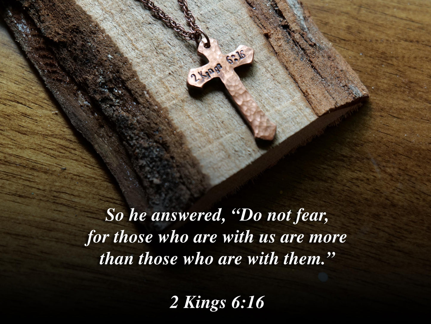 2 Kings 6:16 Necklace * 2 Kings 6 16 Fear Not Pendant * Bible Verse Gifts * Christian Jewelry for Men for Women
