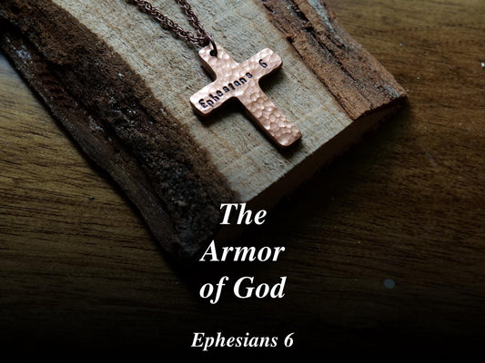 Ephesians 6 Necklace * Armor of God Pendant * Bible Verse Gifts * Basic Cross Christian Jewelry for Men for Women * Armor of God charms