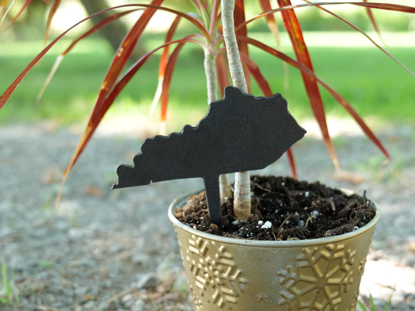 Apple Garden Stake * Metal Planter Decoration * House Plant Decorations* Outdoor Stake Decorations * Fairy Garden Accessories * Farm