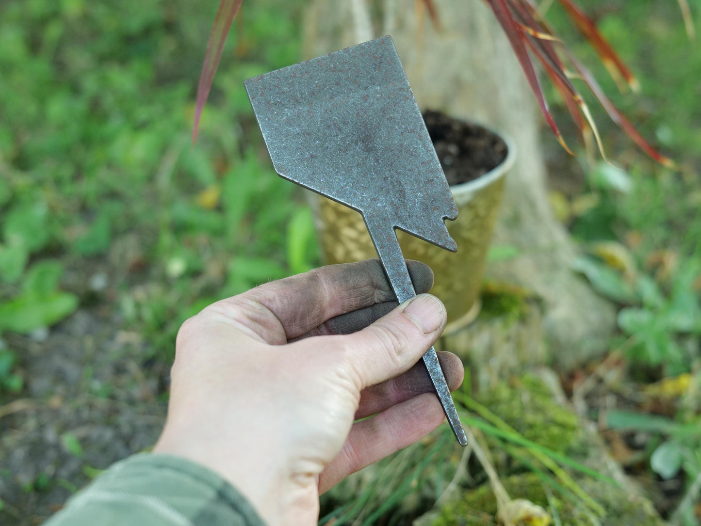 Apple Garden Stake * Metal Planter Decoration * House Plant Decorations* Outdoor Stake Decorations * Fairy Garden Accessories * Farm