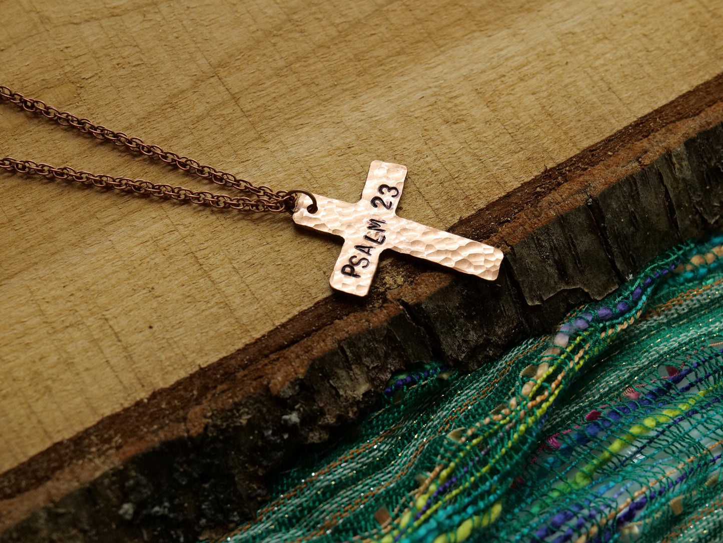 Psalm 23 Necklace * Bible Verse Gifts * Christian Cross Jewelry for Men for Women * Psalm 23 Jewelry * The Lord is my Shepherd Pendant