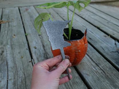 Apple Garden Stake * Metal Planter Decoration * House Plant Decorations* Outdoor Stake Decorations * Fairy Garden Accessories * Farm