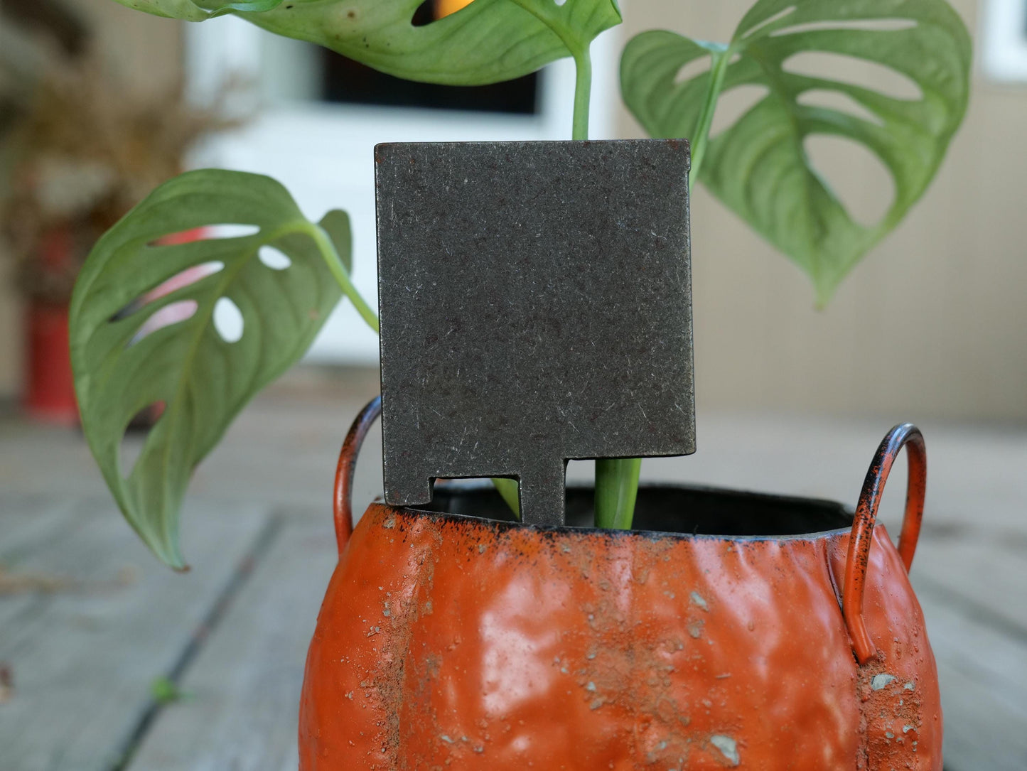 Apple Garden Stake * Metal Planter Decoration * House Plant Decorations* Outdoor Stake Decorations * Fairy Garden Accessories * Farm