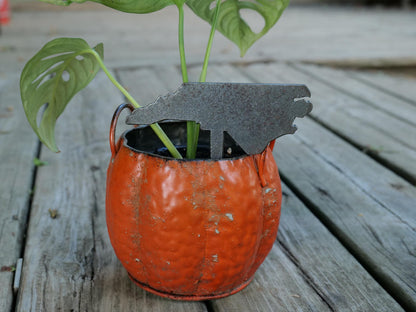 Apple Garden Stake * Metal Planter Decoration * House Plant Decorations* Outdoor Stake Decorations * Fairy Garden Accessories * Farm