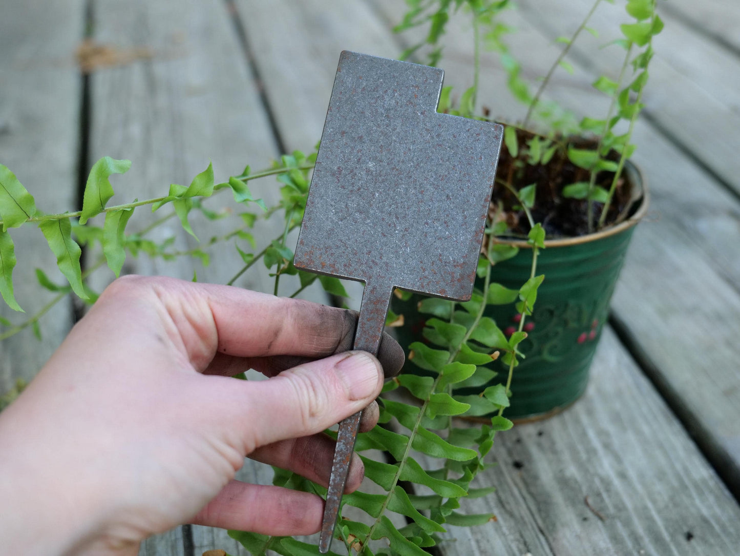 Apple Garden Stake * Metal Planter Decoration * House Plant Decorations* Outdoor Stake Decorations * Fairy Garden Accessories * Farm