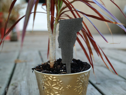 Apple Garden Stake * Metal Planter Decoration * House Plant Decorations* Outdoor Stake Decorations * Fairy Garden Accessories * Farm