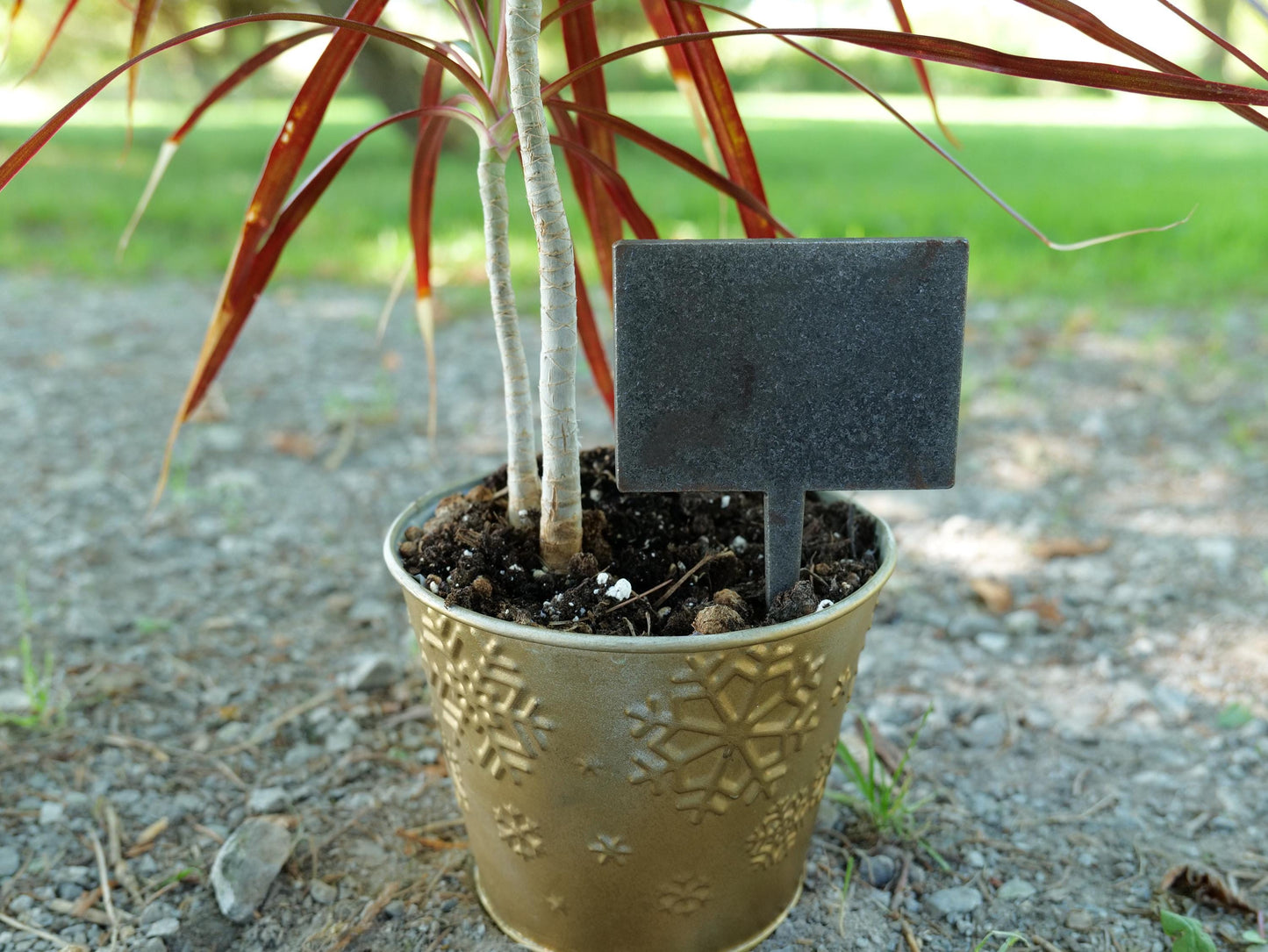 Apple Garden Stake * Metal Planter Decoration * House Plant Decorations* Outdoor Stake Decorations * Fairy Garden Accessories * Farm