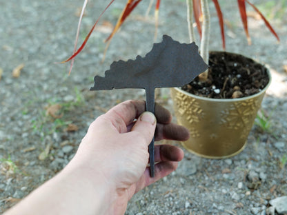 Apple Garden Stake * Metal Planter Decoration * House Plant Decorations* Outdoor Stake Decorations * Fairy Garden Accessories * Farm