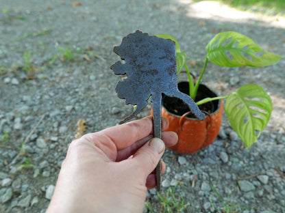 Apple Garden Stake * Metal Planter Decoration * House Plant Decorations* Outdoor Stake Decorations * Fairy Garden Accessories * Farm