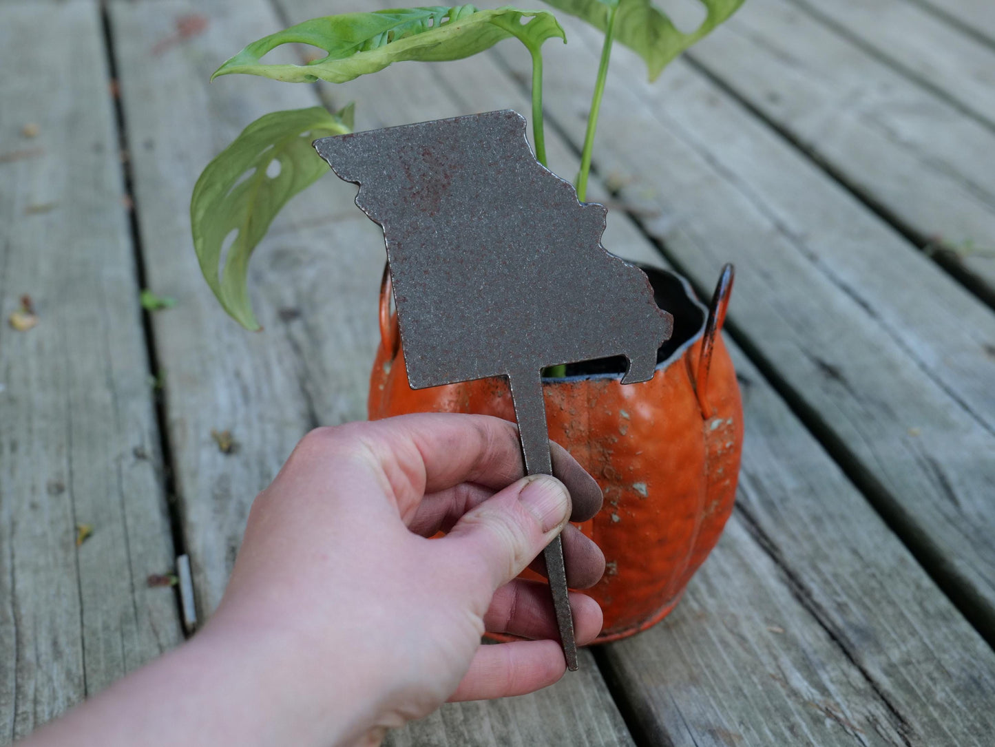 Apple Garden Stake * Metal Planter Decoration * House Plant Decorations* Outdoor Stake Decorations * Fairy Garden Accessories * Farm