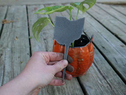 Apple Garden Stake * Metal Planter Decoration * House Plant Decorations* Outdoor Stake Decorations * Fairy Garden Accessories * Farm