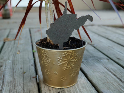 Apple Garden Stake * Metal Planter Decoration * House Plant Decorations* Outdoor Stake Decorations * Fairy Garden Accessories * Farm