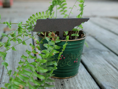 Apple Garden Stake * Metal Planter Decoration * House Plant Decorations* Outdoor Stake Decorations * Fairy Garden Accessories * Farm