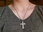 Hand Forged Basic Cross * Hammered Cross Pendant * Christian Gift for Men or Women * Forged Cross Necklace * Handmade Necklace Steel