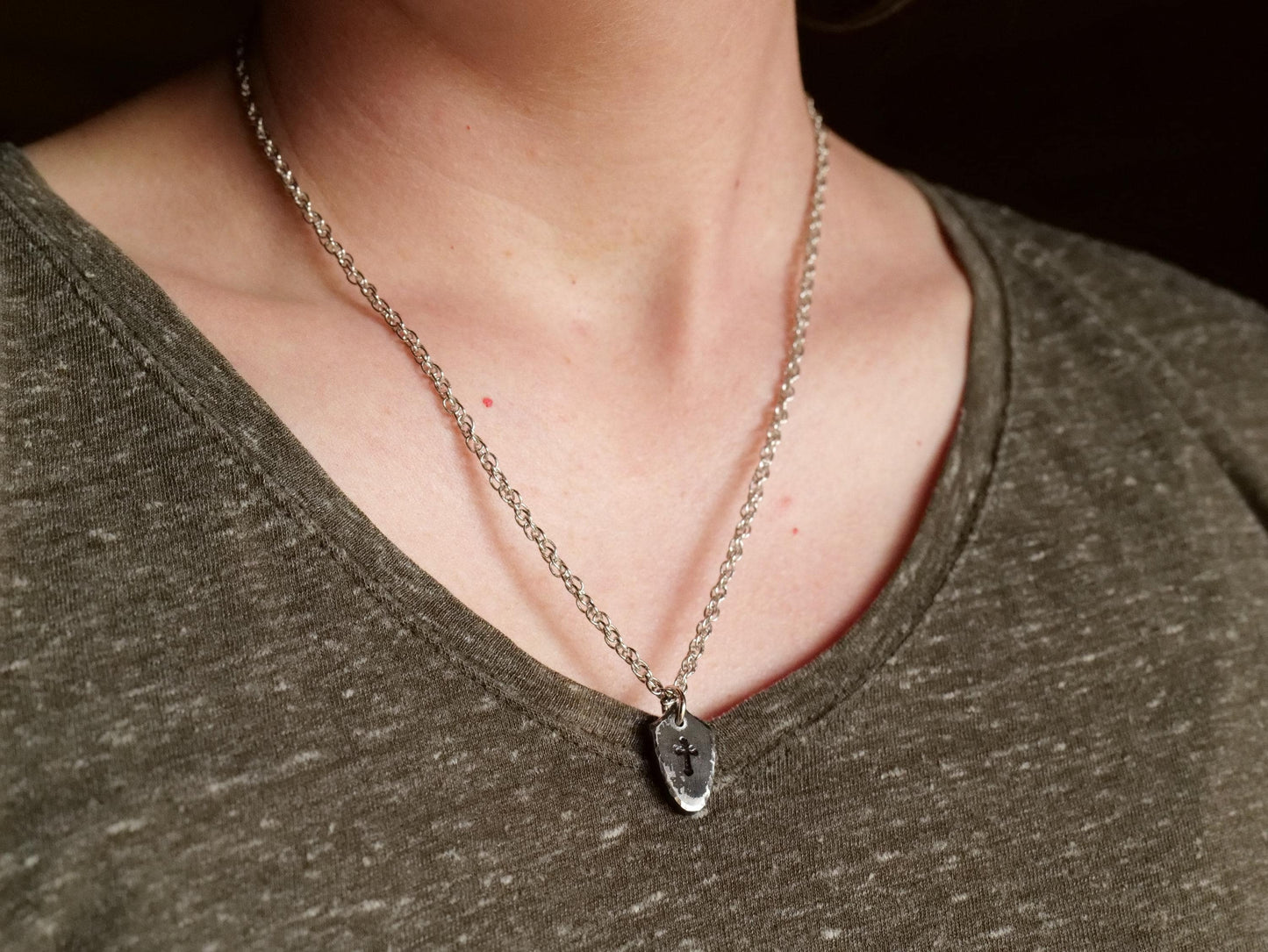 Tiny Shield of Faith Pendant* Hammered Shield Pendant * Christian Gift for Men or Women * Forged Armor of God Necklace * Gift for Him or Her