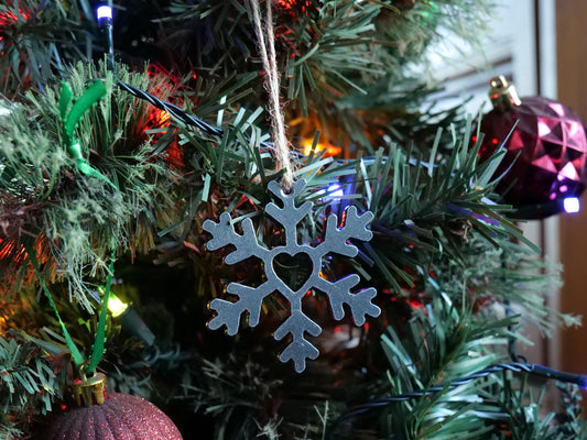Metal Snowflake Ornament Style #17 * Christmas Decor * Winter Gifts * Christmas Ornament * Snow Gifts * Wintery Ornament Gift