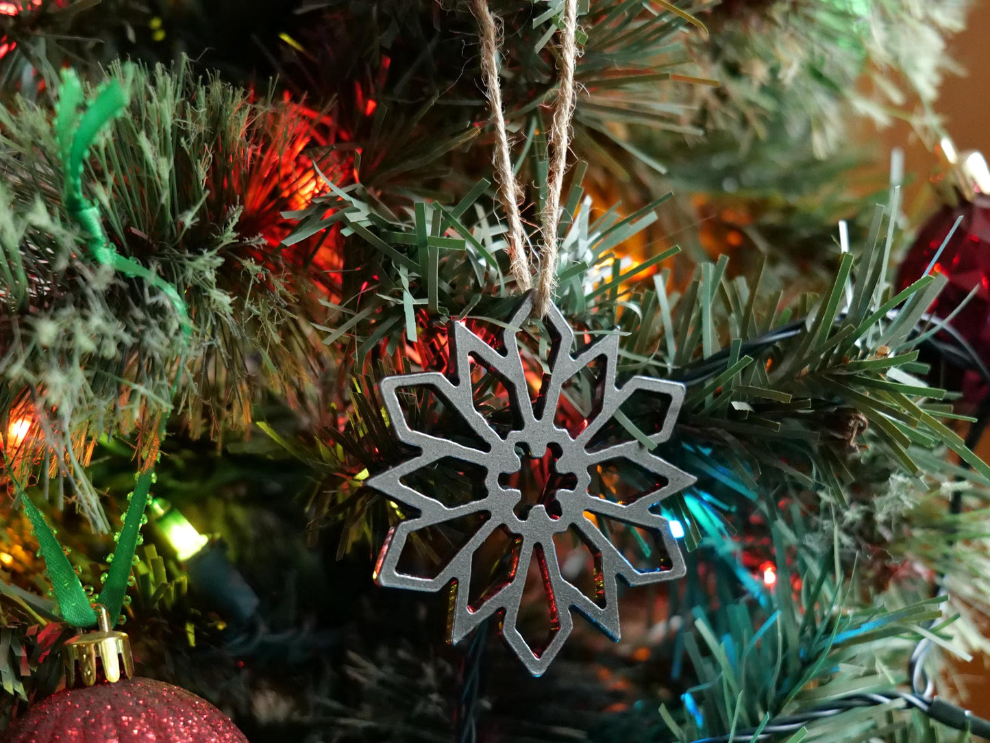 Metal Snowflake Ornament Style #12 * Christmas Decor * Winter Gifts * Christmas Ornament * Snow Gifts * Wintery Ornament Gift