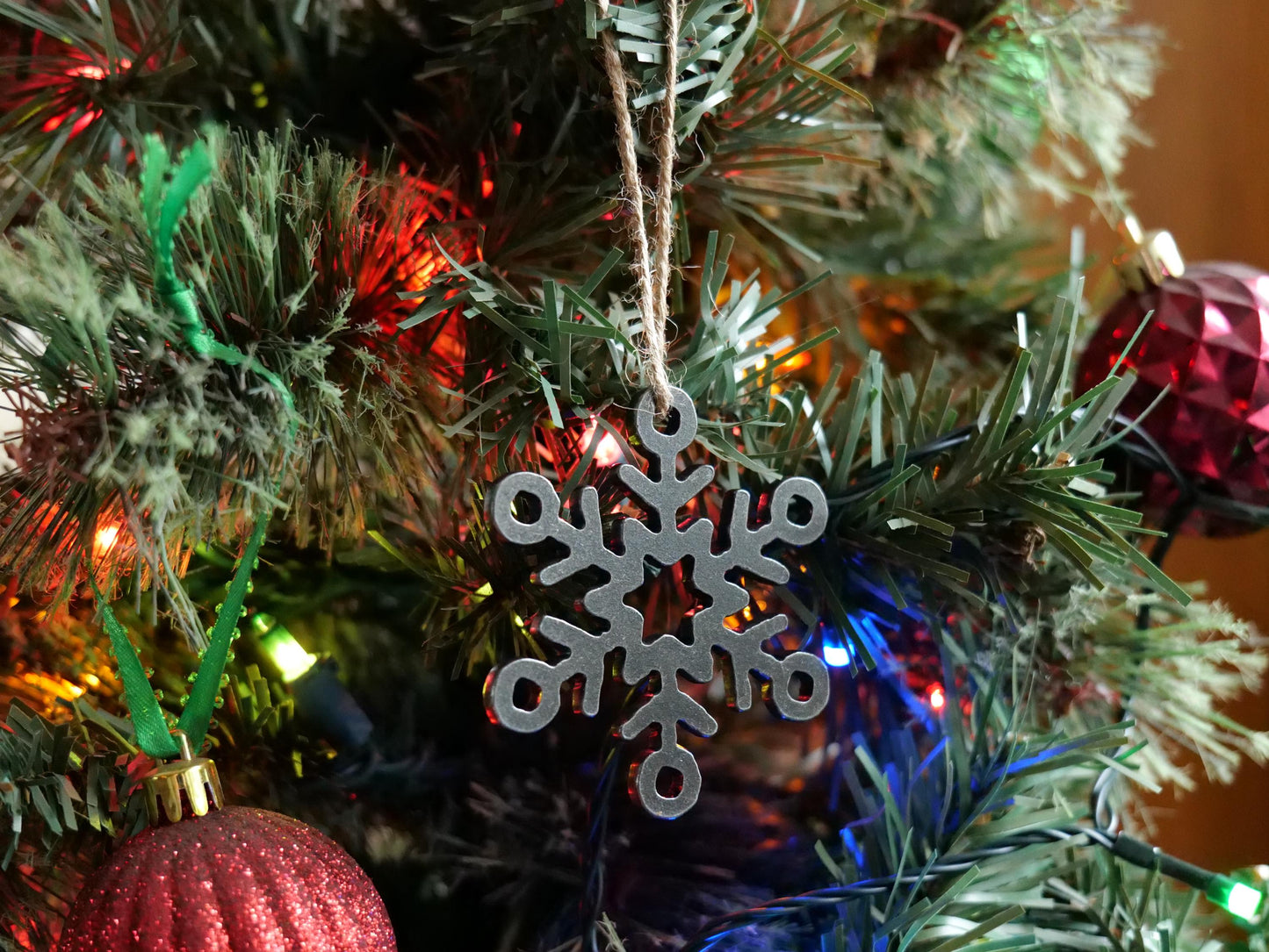 Metal Snowflake Ornament Style #16 * Christmas Decor * Winter Gifts * Christmas Ornament * Snow Gifts * Wintery Ornament Gift