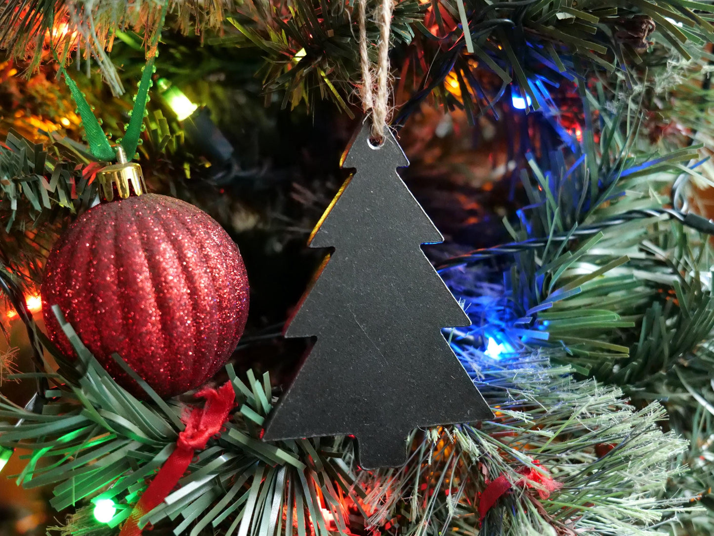 Metal Pine Tree Ornament * Christmas Decor * Winter Gifts * Christmas Tree Ornament * Snow Gifts * Wintery Ornament Gift * Pine Tree