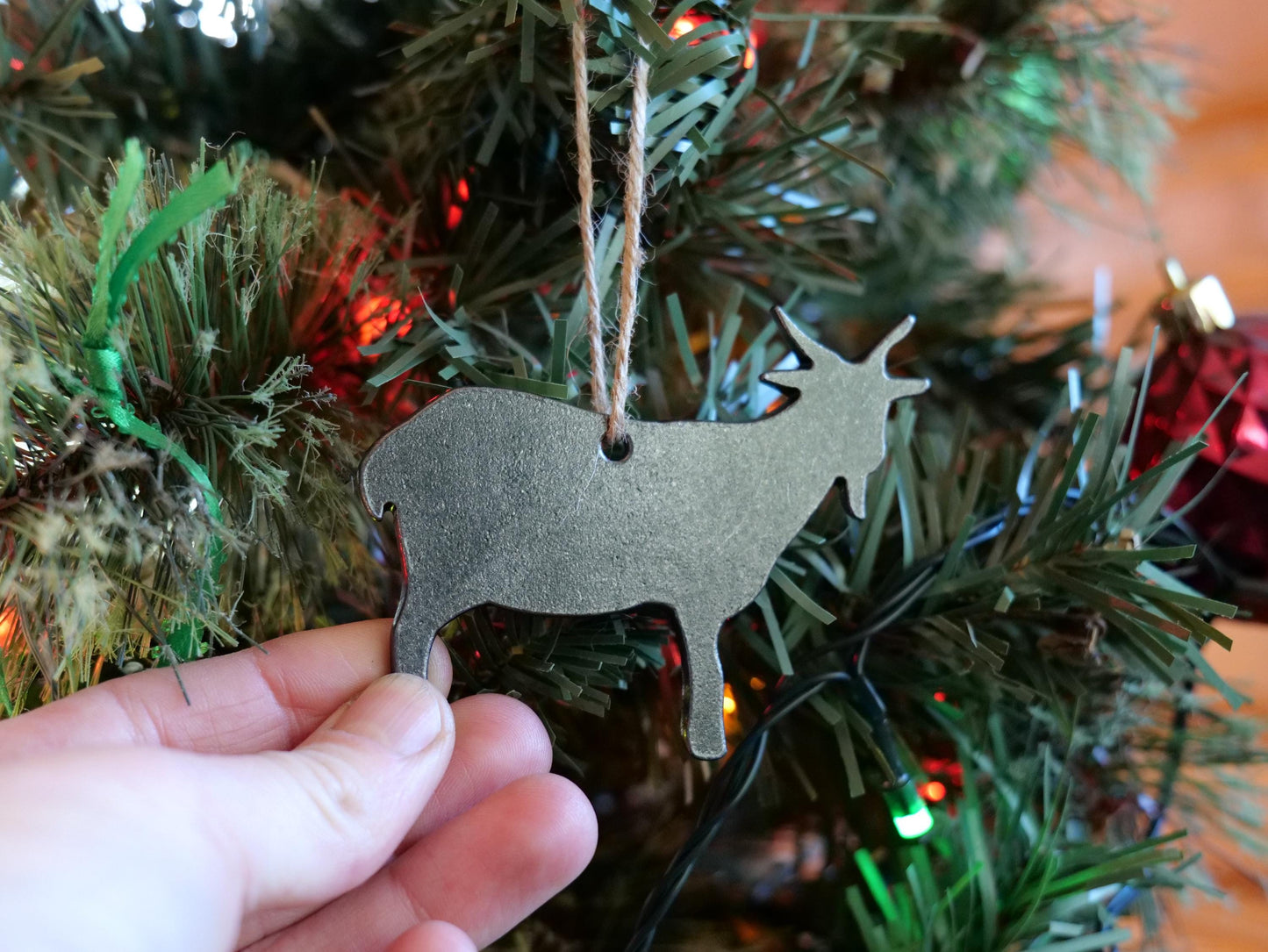 Metal Billy Goat Ornament * Christmas Decor * Winter Gifts * Farm Ornament * Buck Goat Lover Gifts * Ornament Gift for Homestead * Barnyard
