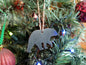 Metal Walking Bear Ornament * Christmas Decor * Winter Gifts * Wildlife Ornament * Snow Gifts * Wintery Ornament Gift * Woodland Animals