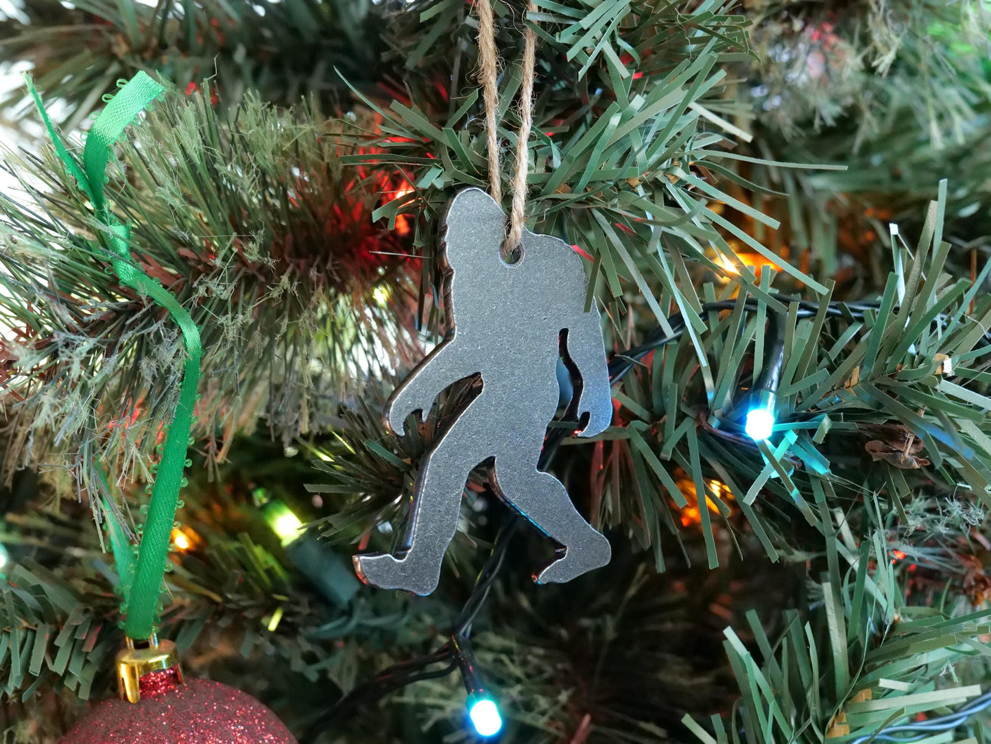 Metal Bigfoot Ornament * Christmas Decor * Winter Gifts * Wildlife Ornament * Sasquatch Gifts * Wintery Ornament Gift * Woodland Animals