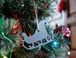 Metal Sleigh Ornament * Christmas Decor * Winter Gifts * Christmas Santa Sleigh Ornament * Snow Gifts * Wintery Ornament Gift