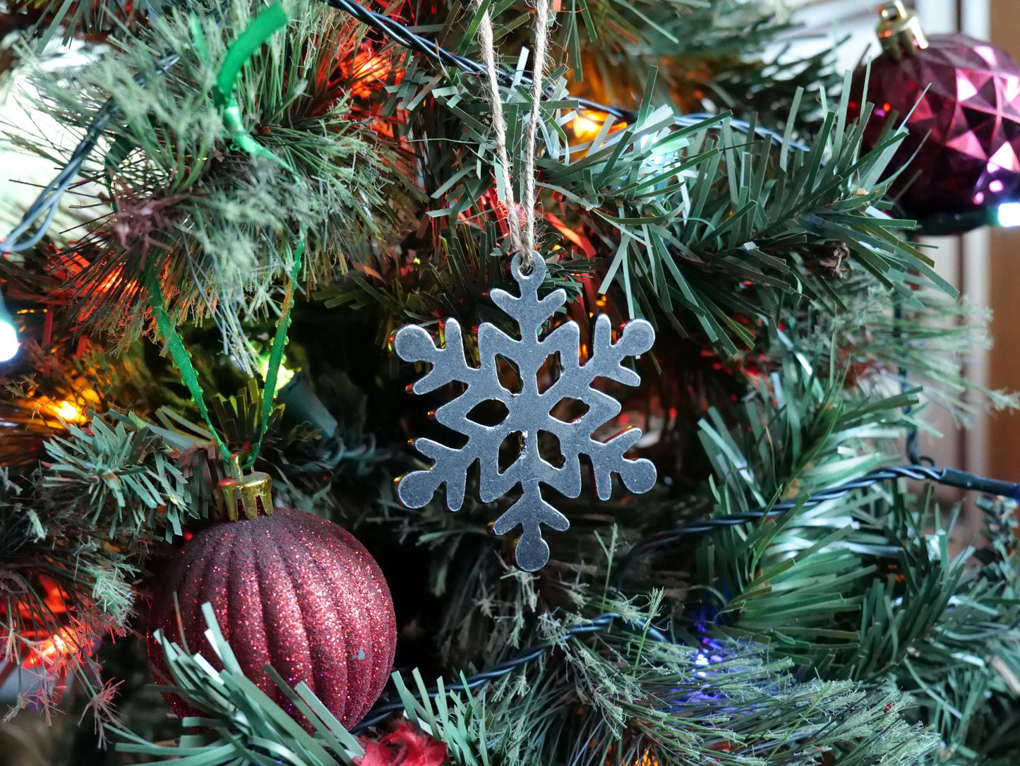 Metal Snowflake Ornament Style #14 * Christmas Decor * Winter Gifts *Christmas Ornament * Snow Gifts * Wintery Ornament Gift