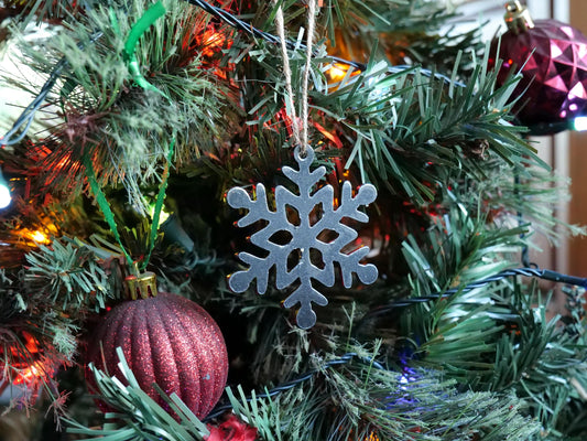 Metal Snowflake Ornament Style #14 * Christmas Decor * Winter Gifts *Christmas Ornament * Snow Gifts * Wintery Ornament Gift