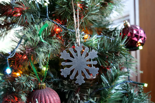 Metal Snowflake Ornament Style #9 * Christmas Decor * Winter Gifts * Christmas Ornament * Snow Gifts * Wintery Ornament Gift