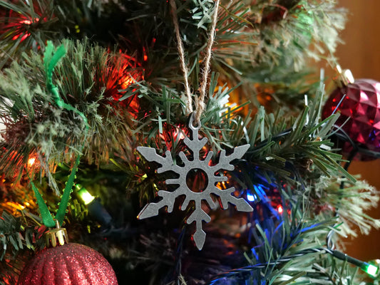 Metal Snowflake Ornament Style #2 * Christmas Decor * Winter Gifts * Christmas Ornament * Snow Gifts * Wintery Ornament Gift