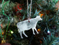 Metal Cow Ornament * Christmas Decor * Winter Gifts * Pet Ornament * Cattle Lover Gifts * Farm Animal Ornament * Barnyard