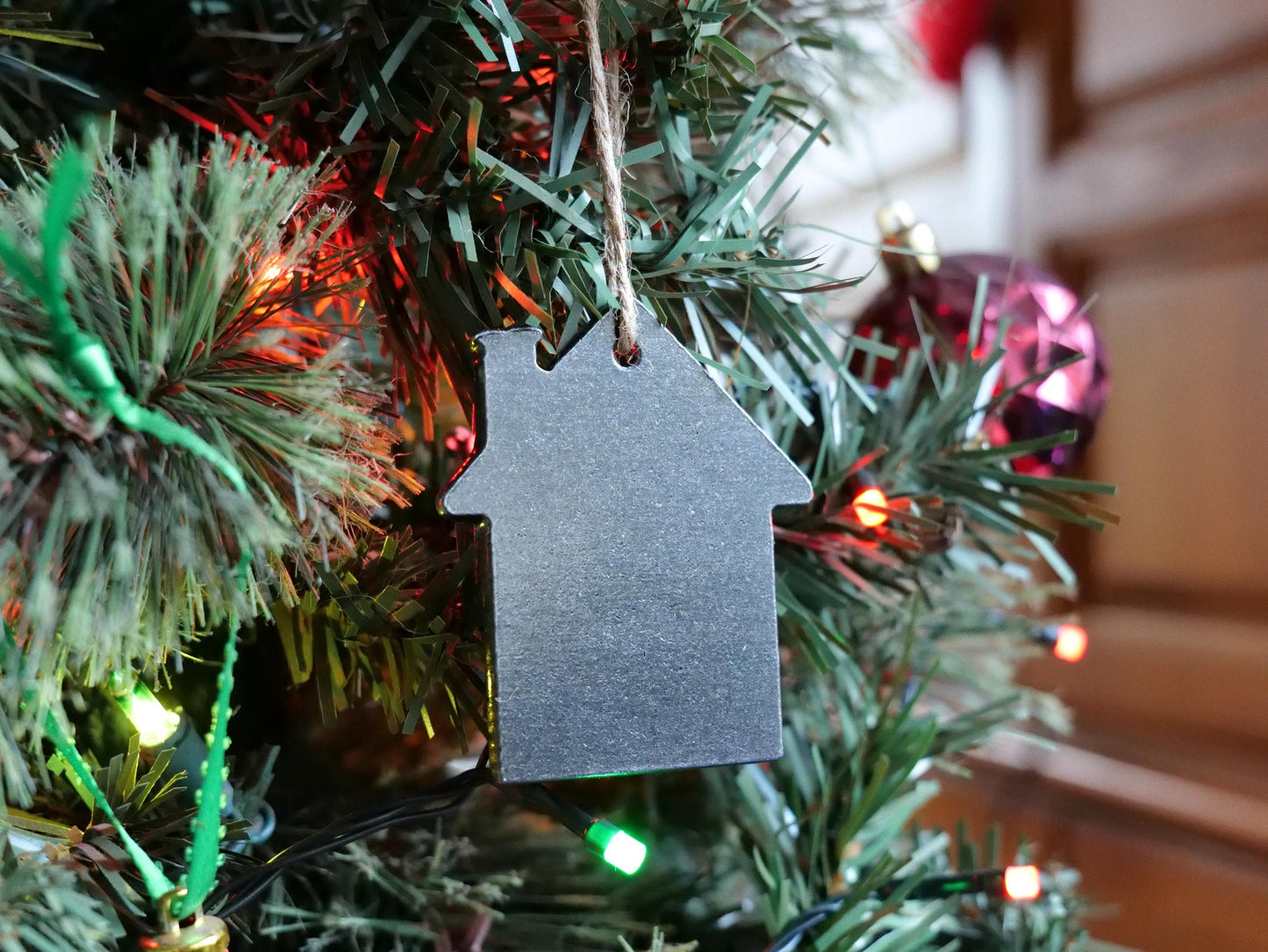 Metal House Ornament * Christmas Decor * Winter Gifts * Christmas Stocking Ornament * Home Gifts * Wintery Ornament Gift * Gingerbread