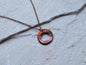 Abstract Necklace for Women * Copper Circle Pendant Necklace* Gift for Her * Copper Anniversary Gift * Anniversary for Her
