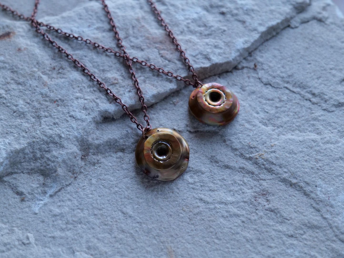 Abstract Necklace for Women * Copper Circle Pendant Necklace* Gift for Her * Copper Anniversary Gift * Anniversary for Her
