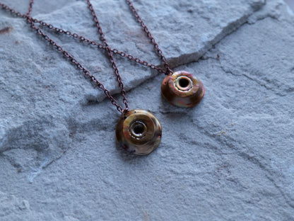 Abstract Necklace for Women * Copper Circle Pendant Necklace* Gift for Her * Copper Anniversary Gift * Anniversary for Her