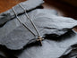 Tiny Forged Stainless Steel Patriarchal Cross Necklace * Cross of Lorraine Necklace * Gift for Men or Women * Double Cross Necklace * Slovak