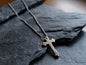 Hand Forged Stainless Steel Arrow Cross * Hammered Cross Pendant * Christian Gift for Men or Women * Forged Cross Necklace * Handmade