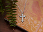 Hand Forged Fancy Cross * Hammered Cross Pendant * Christian Gift for Men or Women * Forged Cross Necklace * Handmade Steel Necklace