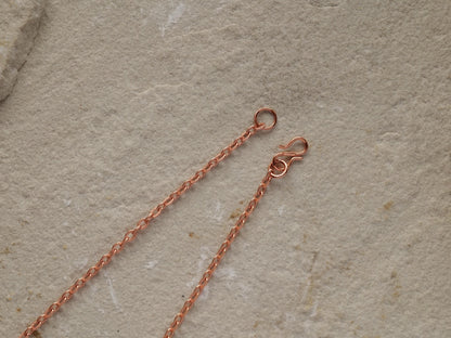 20" Raw Copper Necklace Chain