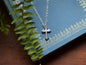 Hand Forged Tiny Fancy Cross * Hammered Cross Pendant * Christian Gift for Men or Women * Forged Cross Necklace * Handmade Steel Necklace