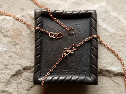 Forged Raw Copper Patriarchal Cross Necklace * Cross of Lorraine Necklace * Gift for Men or Women * Double Cross Necklace * Slovak Cross