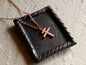 Tiny Forged Raw Copper Patriarchal Cross Necklace * Cross of Lorraine Necklace * Gift for Men or Women * Double Cross Necklace *Slovak Cross